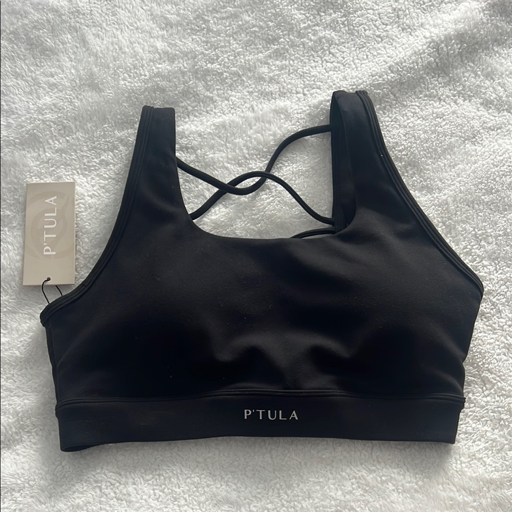 P'tula Black Sports Bra